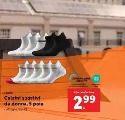 Lidl Calzini sportivi da donna, 5 paia offerta