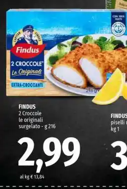 Famila Findus 2 Croccole offerta