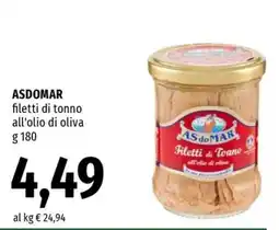 Famila ASDOMAR filetti di tonno all'olio di oliva offerta