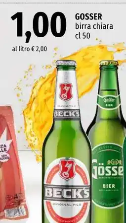 Famila GOSSER birra chiara cl 50 offerta