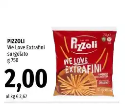 Famila PIZZOLI We Love Extrafini surgelato offerta