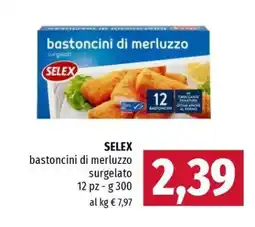 Famila SELEX bastoncini di merluzzo surgelato offerta