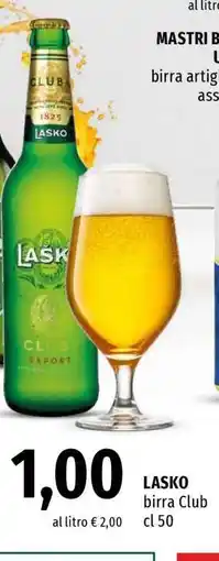 Famila LASKO birra Club cl 50 offerta