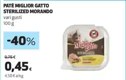 Coop PATÈ MIGLIOR GATTO STERILIZED MORANDO offerta