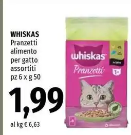 Famila Whiskas Pranzetti offerta