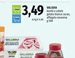 Famila VALSOIA bontà e salute gelato bianco cacao, affogato amarena offerta