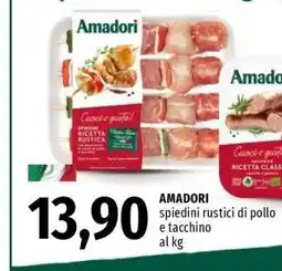 Famila AMADORI spiedini rustici di pollo e tacchino offerta