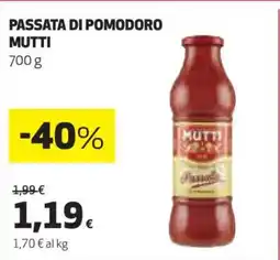 Coop PASSATA DI POMODORO MUTTI offerta