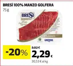Coop BRESÌ 100% MANZO GOLFERA offerta