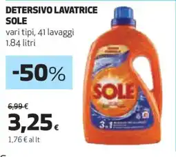 Coop Detersivo Lavatrice Sole offerta