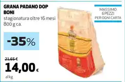 Coop GRANA PADANO DOP BONI offerta