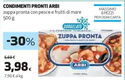 Coop CONDIMENTI PRONTI ARBI offerta