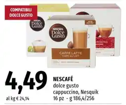 Famila NESCAFÉ dolce gusto cappuccino, Nesquik offerta