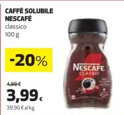Coop Caffè Solubile Nescafé offerta