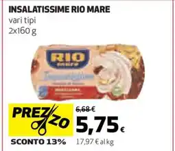 Coop Insalatissime Rio Mare offerta