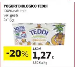 Coop YOGURT BIOLOGICO TEDDI offerta
