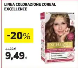 Coop LINEA COLORAZIONE L'OREAL EXCELLENCE offerta