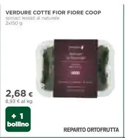 Coop VERDURE COTTE FIOR FIORE COOP offerta