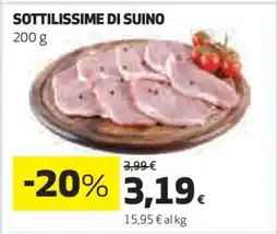 Coop SOTTILISSIME DI SUINO offerta