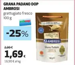 Coop GRANA PADANO DOP AMBROSI offerta