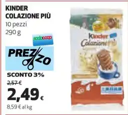 Coop KINDER COLAZIONE PIÙ offerta
