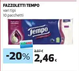 Coop FAZZOLETTI TEMPO offerta