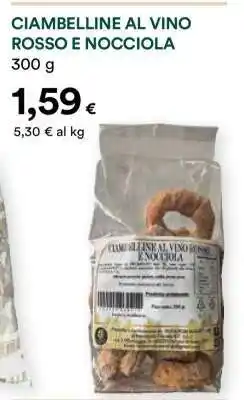 Coop CIAMBELLINE AL VINO ROSSO E NOCCIOLA offerta