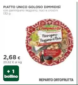 Coop PIATTO UNICO GOLOSO DIMMIDISÌ offerta