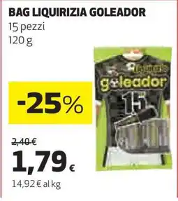 Coop BAG LIQUIRIZIA GOLEADOR offerta