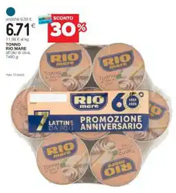 Coop TONNO RIO MARE all’olio di oliva, 7x80 g offerta