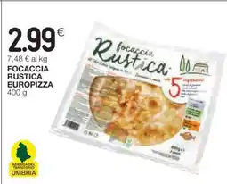Coop Focaccia Rustica Europizza offerta