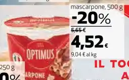 Coop mascarpone, 500 g offerta