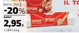 Coop burro, 250 g offerta