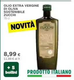 Coop OLIO EXTRA VERGINE DI OLIVA SOSTENIBILE ZUCCHI offerta