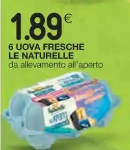 Coop 6 UOVA FRESCHE LE NATURELLE offerta