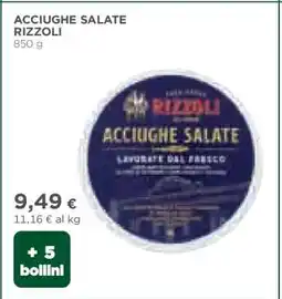 Coop ACCIUGHE SALATE RIZZOLI offerta