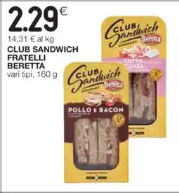 Coop CLUB SANDWICH FRATELLI BERETTA offerta