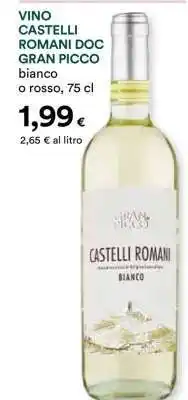 Coop VINO CASTELLI ROMANI DOC GRAN PICCO offerta