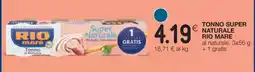 Coop Tonno Super Naturale Rio Mare offerta