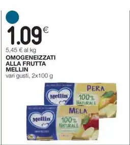 Coop OMOGENEIZZATI ALLA FRUTTA MELLIN offerta