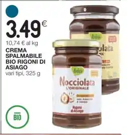 Coop Crema Spalmabile Bio Rigoni di Asiago offerta