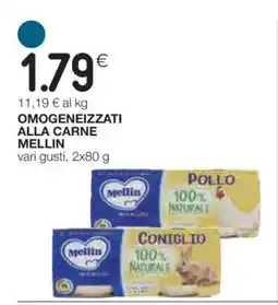 Coop OMOGENEIZZATI ALLA CARNE MELLIN offerta
