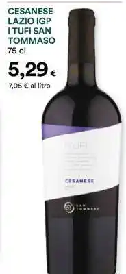 Coop CESANESE LAZIO IGP I TUFI SAN TOMMASO offerta