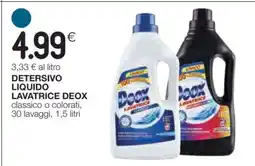 Coop DETERSIVO LIQUIDO LAVATRICE DEOX offerta
