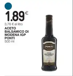 Coop Aceto Balsamico di Modena IGP Ponti offerta