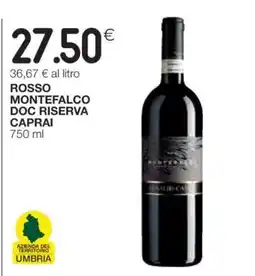 Coop Rosso Montefalco DOC Riserva Caprai offerta