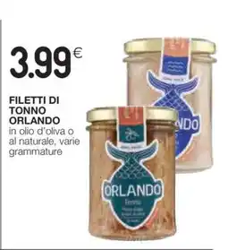 Coop Filetti di Tonno Orlando offerta