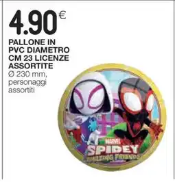 Coop PALLONE IN PVC DIAMETRO CM 23 LICENZE ASSORTITE offerta