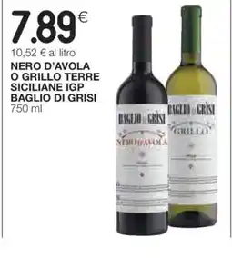 Coop Nero d'Avola o Grillo Terre Siciliane IGP Baglio di Grisi offerta