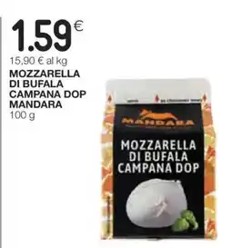 Coop Mozzarella di Bufala Campana DOP Mandara offerta
